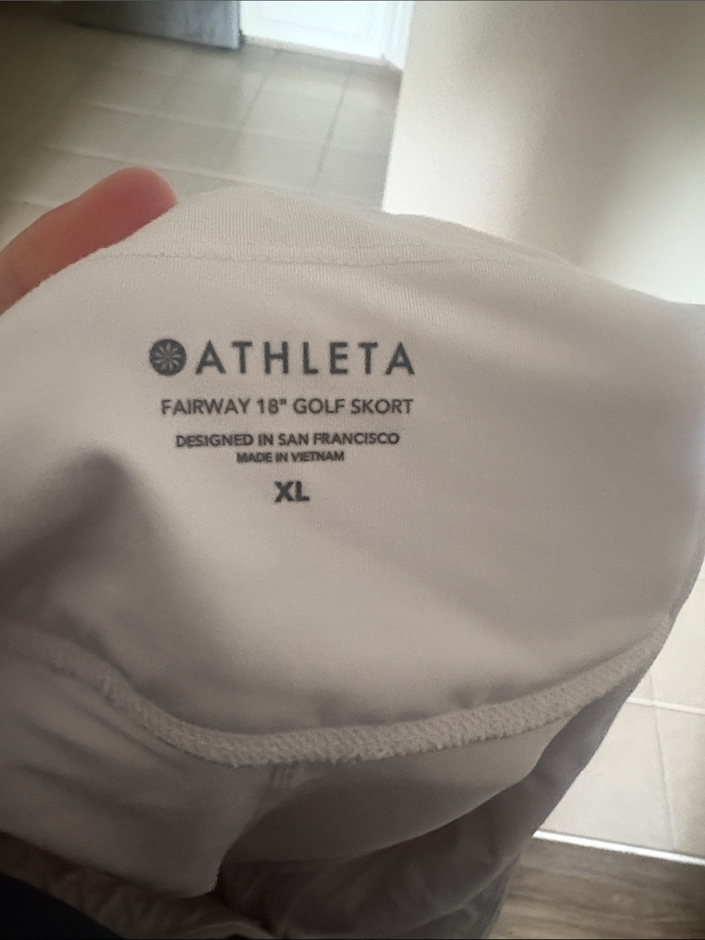 Athleta Fairway 18” Golf Skort in White Size XL - Picture 3 of 3